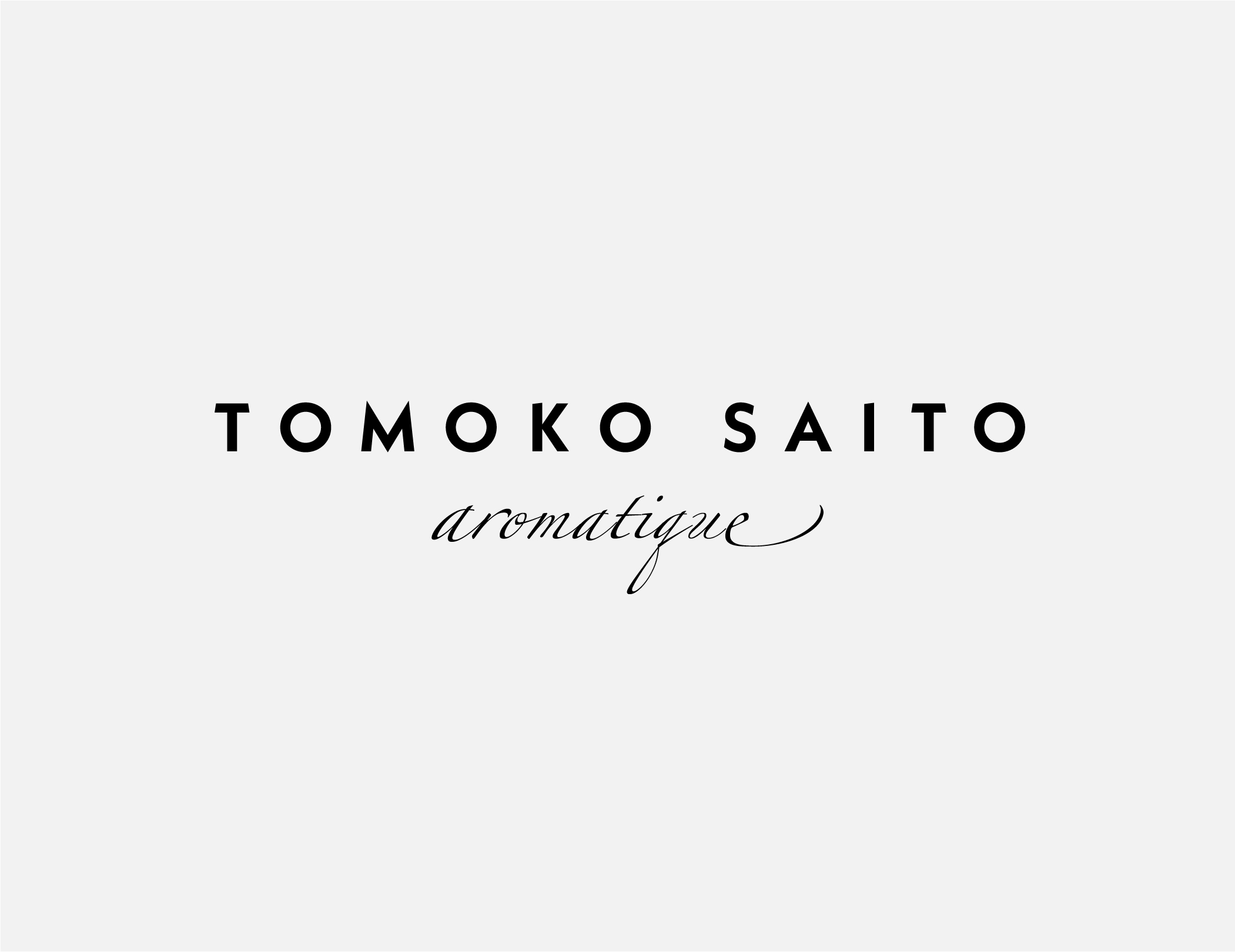 TOMOKO SAITO aromatique ロゴ